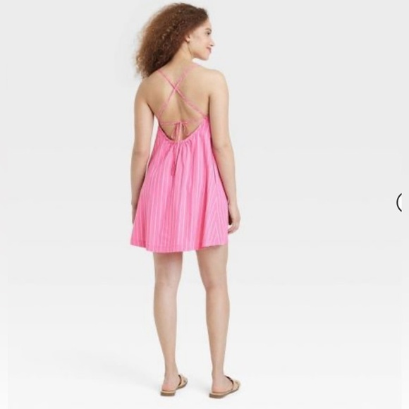 Sleeveless Shift Mini Dress in Pink. -A New Day - Picture 6 of 7
